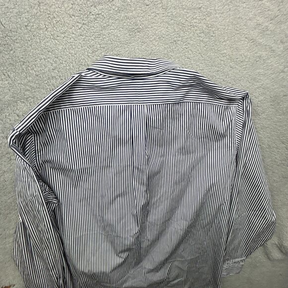 Ralph Lauren Shirt Mens 3XLT Blue Striped Long Sleeve Oversized - Picture 9 of 11